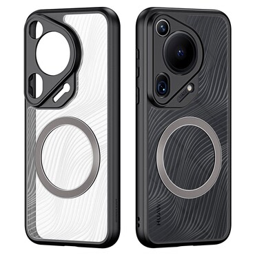 Prémium tok "Aimo Mag" mágnessel vezeték nélküli MagSafe töltéshez Huawei Pura 70 Ultra készülékekhez - átlátszó