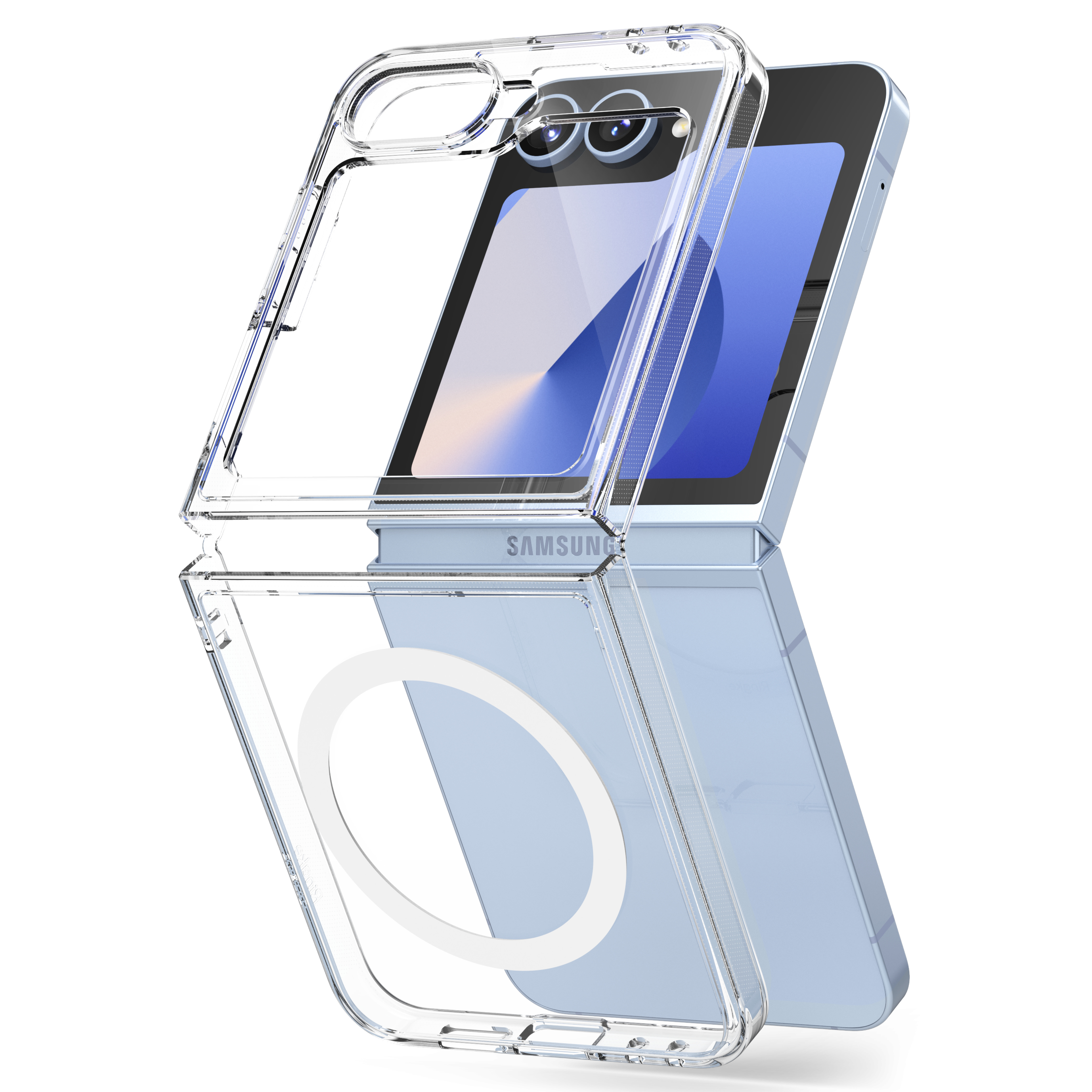 Tok Ringke "Fusion Magnetic" Samsung Galaxy Z Flip6 / Z Flip7 FE készülékekhez - clear