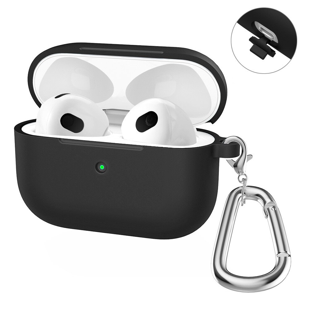 Szilikon tok Apple AirPods Pro készülékhez - fekete