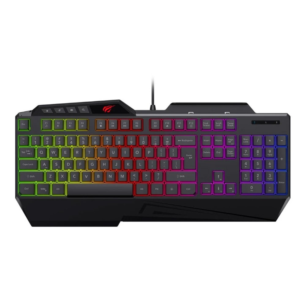 Gamer billentyűzet Havit "Gamenote KB488L" RGB megvilágítással