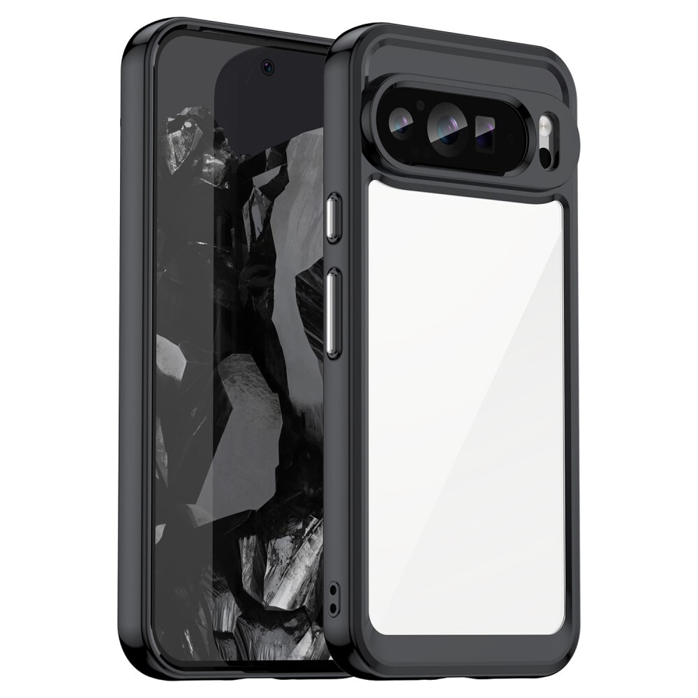 Hibrid tok "Frame Shield" Google Pixel 9 Pro XL készülékekhez - fekete