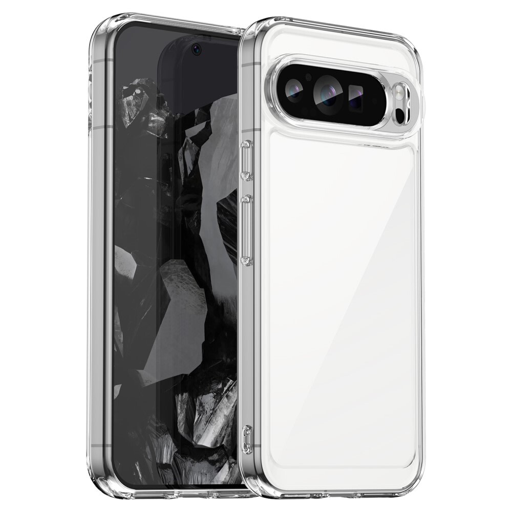 Hibrid tok "Frame Shield" Google Pixel 9 Pro XL készülékekhez - átlátszó