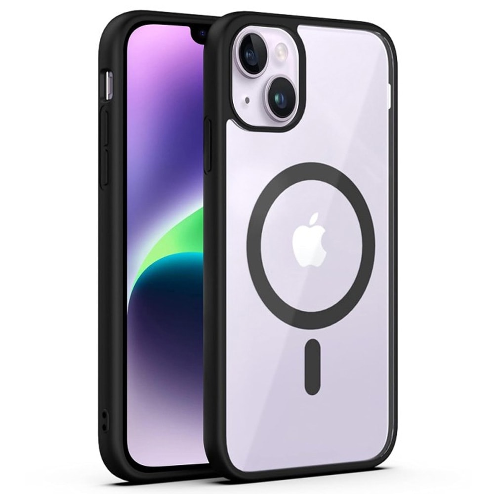 Hibrid tok "PastelMag" MagSafe mágnessel iPhone 16 Plus készülékekhez - black