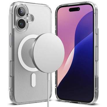 Tok Ringke "Fusion Magnetic" iPhone 16 Plus készülékekhez - matte clear
