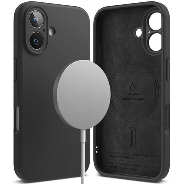 Tok Ringke "Silicone Magnetic" iPhone 16 Plus készülékekhez - black