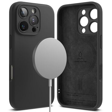 Tok Ringke "Silicone Magnetic" iPhone 16 Pro készülékekhez - black