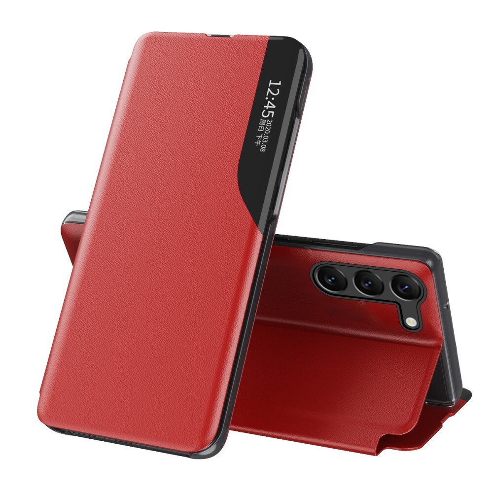 Nyitható tok "Edge View" Samsung Galaxy S22 Plus készülékekhez - piros