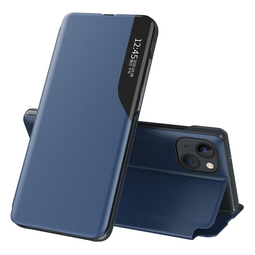 Nyitható tok "Edge View" iPhone 14 készülékekhez - kék