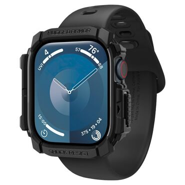 Tok Spigen "Rugged Armor" Apple Watch 10 42mm órákhoz - black