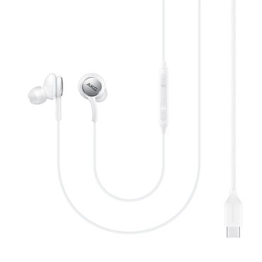 Eredeti fülhallgató Samsung "AKG" EO-IC100BWEGEU USB-C csatlakozóval és beépített DAC-al - fehér