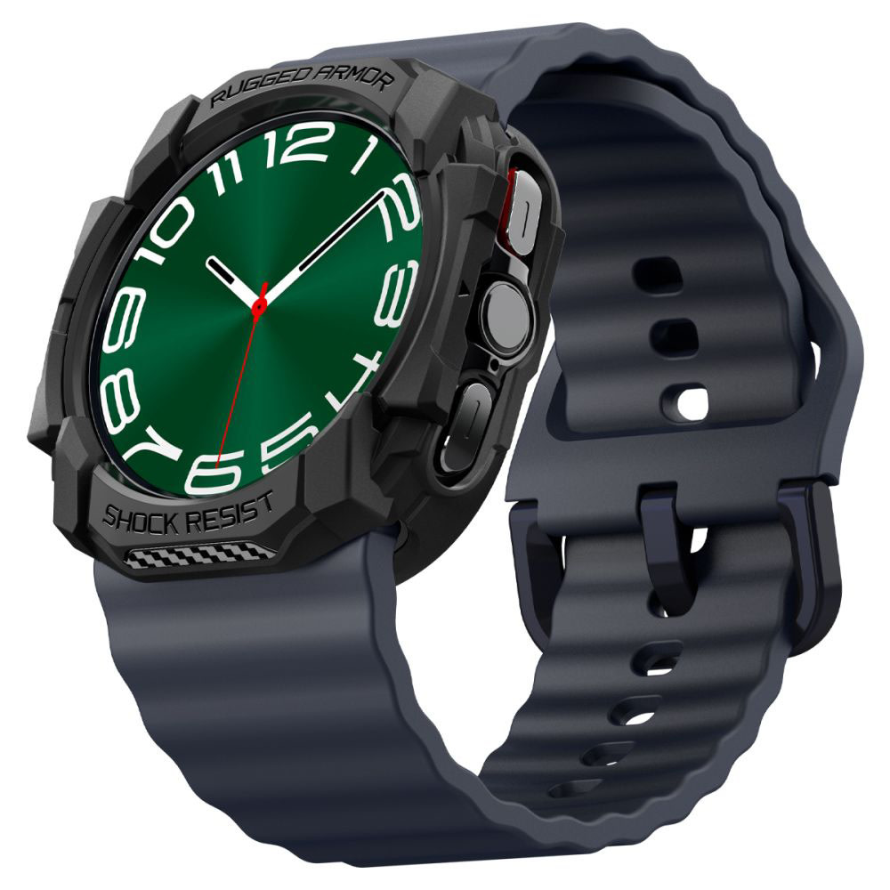 Tok Spigen "Rugged Armor" Samsung Galaxy Watch Ultra 47mm órákhoz - black