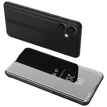 Nyitható tok "Mirror" iPhone 16 Plus készülékekhez - fekete