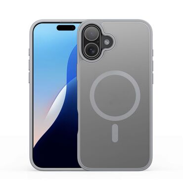 Hibrid tok "Yind" MagSafe mágnessel iPhone 16 Plus készülékekhez - grey