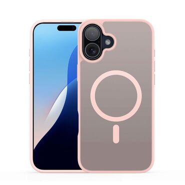 Hibrid tok "Yind" MagSafe mágnessel iPhone 16 Plus készülékekhez - light pink