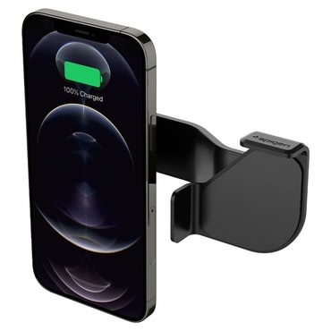 Spigen "OneTap MagFit" autós mágneses tartó Tesla Model 3 / Y / X / S modellhez MagSafe technológiával - fekete Spigen "OneTap MagFit" autós mágneses tartó Tesla Model 3 / Y / X / S modellhez MagSafe technológiával - fekete