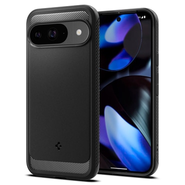 Tok Spigen "Rugged Armor" Google Pixel 9 / Pixel 9 Pro készülékekhez - black