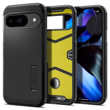 Tok Spigen "Tough Armor" Google Pixel 9 / Pixel 9 Pro készülékekhez - black