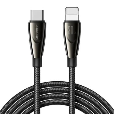Töltőkábel és adatkábel Joyroom "Pioneer SA31-CL3" - USB-C  - Lightning kábel PD 30W - 1.2 m - fekete Töltőkábel és adatkábel Joyroom "Pioneer SA31-CL3" - USB-C  - Lightning kábel PD 30W - 1.2 m - fekete