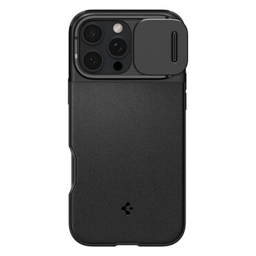 Tok Spigen "Optik Armor MagFit" iPhone 16 Pro Max készülékekhez - fekete