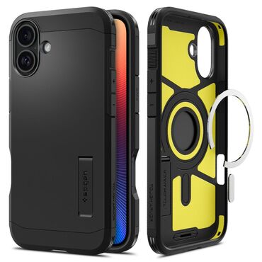 Tok Spigen "Tough Armor Mag" iPhone 16 készülékekhez - black