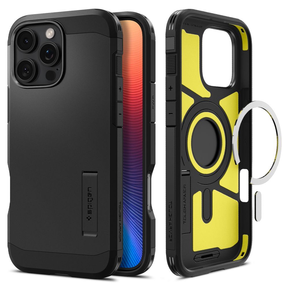 Tok Spigen "Tough Armor Mag" iPhone 16 Pro Max készülékekhez - black
