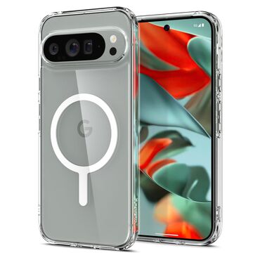 Tok Spigen "Ultra Hybrid Metal Ring" Google Pixel 9 Pro XL készülékekhez - white