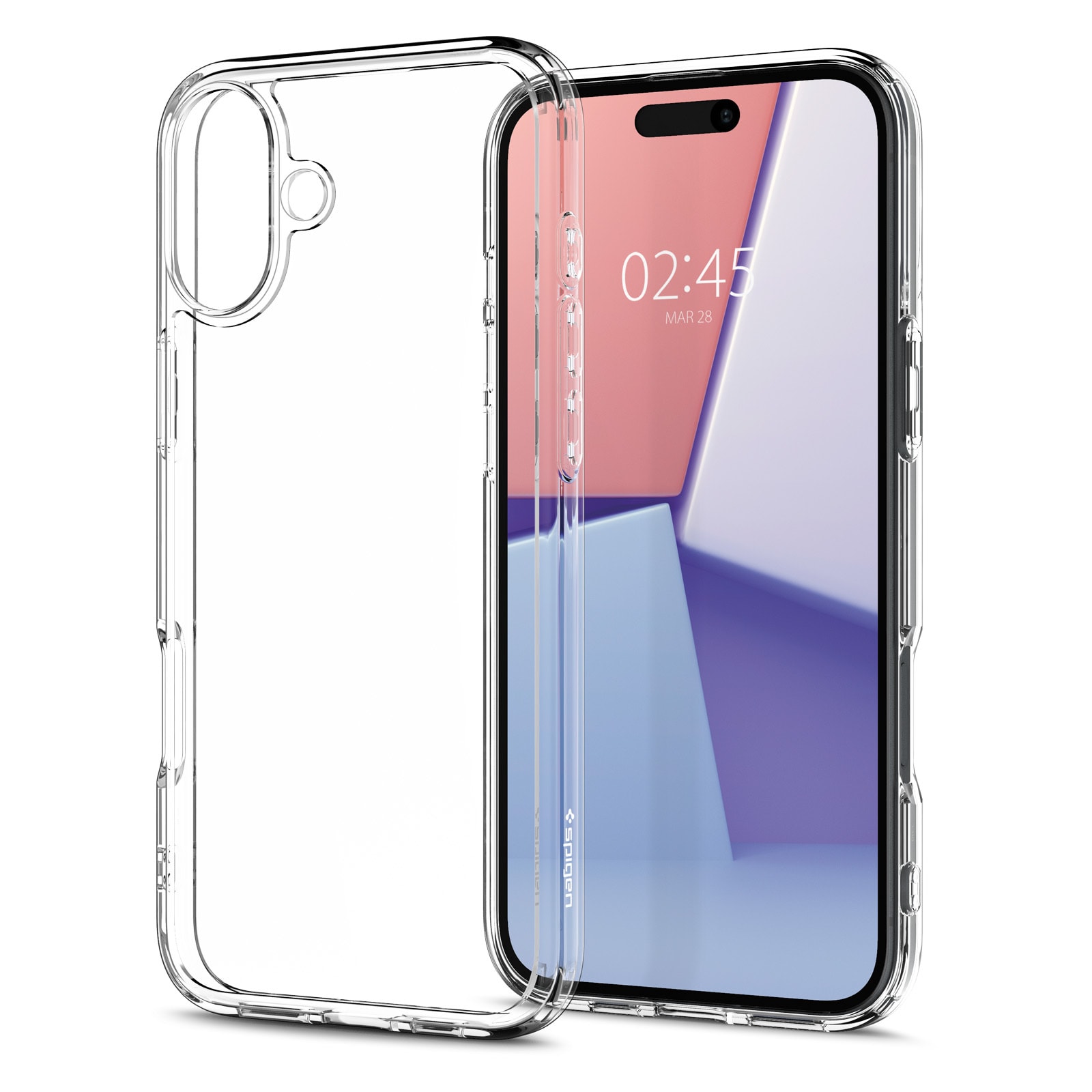 Tok Spigen "Ultra Hybrid" iPhone 16 készülékekhez - crystal clear