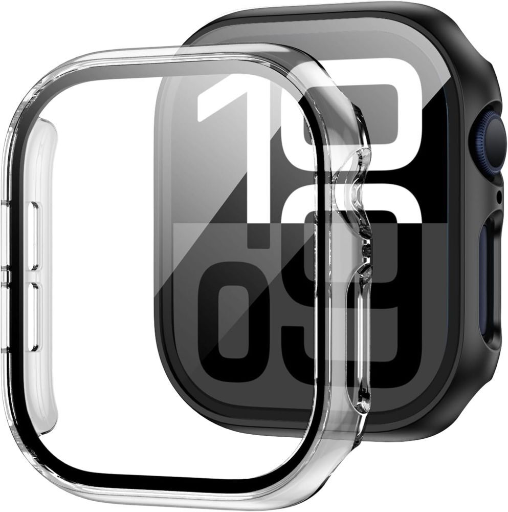 Kemény TPU tok Tech-Protect "Defense360" védőüveggel Apple Watchhoz (42mm) - átlátszó