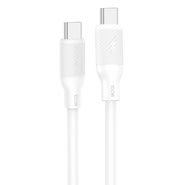 Töltő- és adatkábel Foneng "X80" - USB-C-USB-C kábel PD 100 W-os - 1 m - fehér