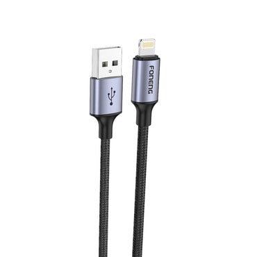 Töltő- és adatkábel Foneng "X95" - USB-Lightning kábel - 1,2 m - fekete Töltő- és adatkábel Foneng "X95" - USB-Lightning kábel - 1,2 m - fekete