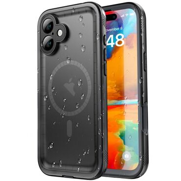 Vízálló tok ShellBox "WaterProof" iPhone 16 IP68 minősítéssel, 1,5 m mélységig - fekete