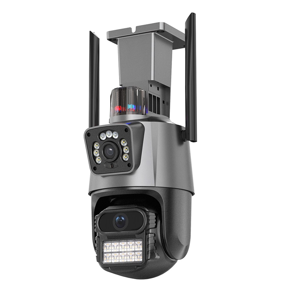 Techsuit Outdoor Surveillance Camera „C11X” - WIFI kamera mozgásérzékeléssel, automatikus tárgykövetéssel, színes éjjellátóval, kétirányú hangjelzéssel és riasztással - fekete