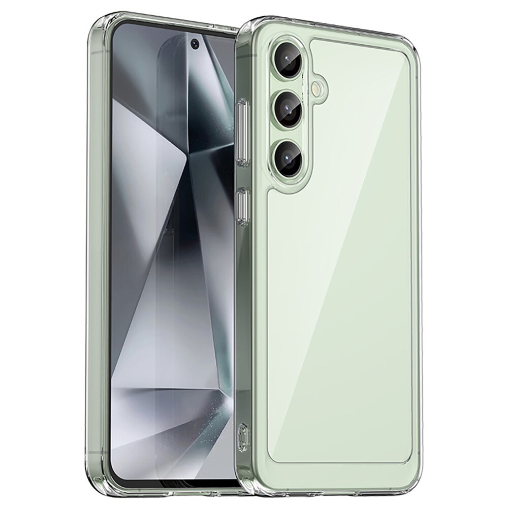 Hibrid tok "Frame Shield" Samsung Galaxy S24 FE készülékekhez - átlátszó