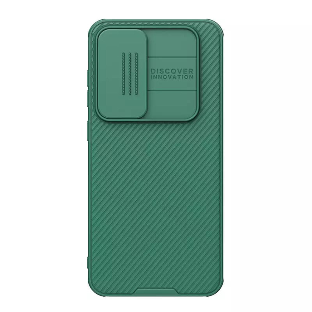 Prémium kemény tok Nillkin "CamShield Pro" Samsung Galaxy S24 FE készülékekhez - zöld