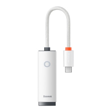 Baseus "WKQX02" USB-C-Ethernet adapter 1000 Mbps-ig - fehér