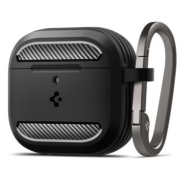 Tok Spigen "Rugged Armor" Apple AirPods 4 fülhallgatókhoz - black