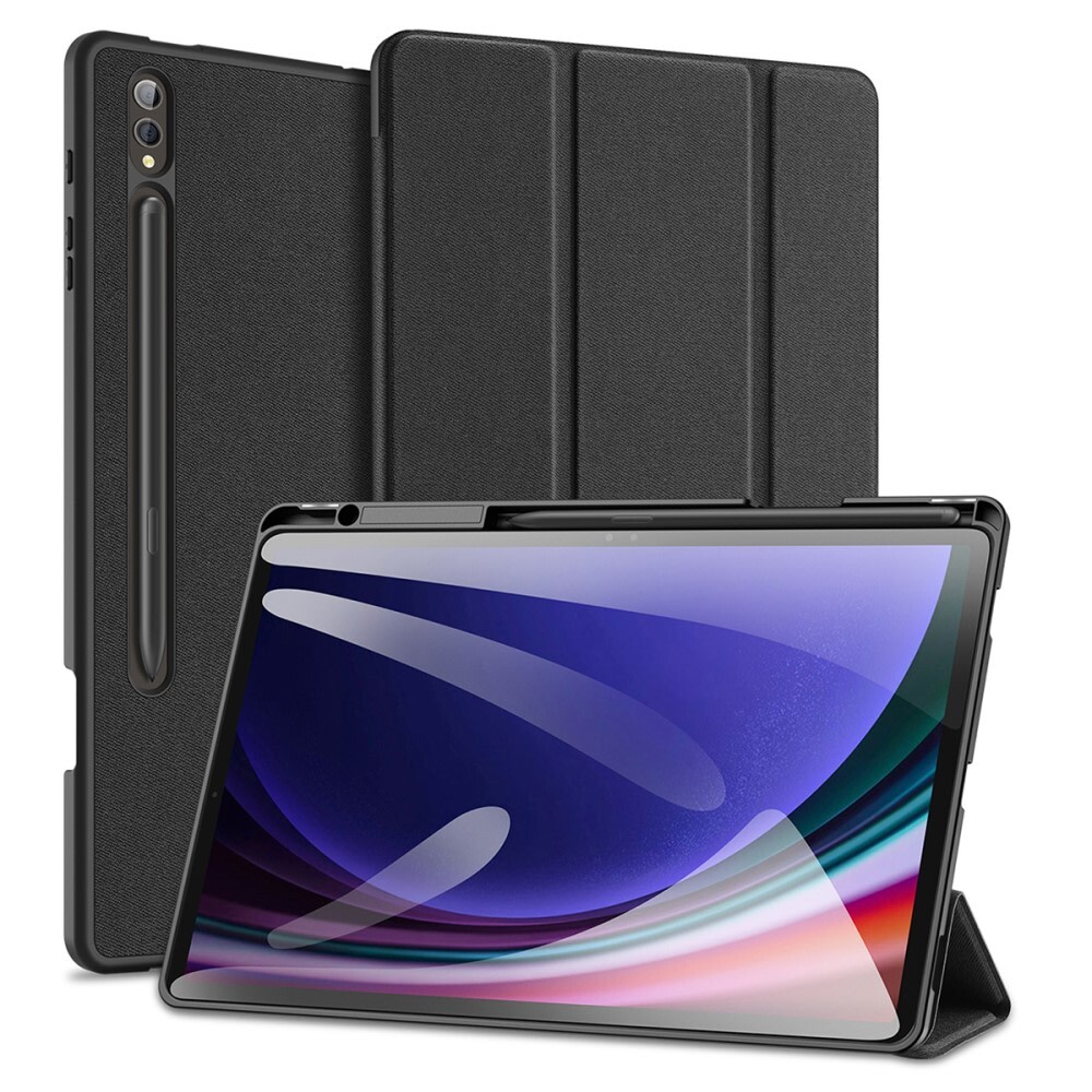Nyitható tok "Skin Domo" Samsung Galaxy Tab S10 Plus készülékekhez - fekete