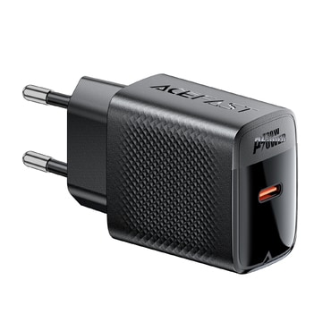 Acefast "A102" prémium fali töltőadapter GaN technológiával és 1x 30 W-os USB-C kimenettel - fekete Acefast "A102" prémium fali töltőadapter GaN technológiával és 1x 30 W-os USB-C kimenettel - fekete