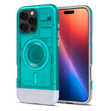 Tok Spigen "Classic C1 MagFit" iPhone 16 Pro készülékekhez - bondi blue
