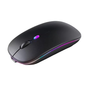 Techsuit M1 vezeték nélküli gamer egér RGB LED világítással és 1600 DPI érzékenységgel - fekete Techsuit M1 vezeték nélküli gamer egér RGB LED világítással és 1600 DPI érzékenységgel - fekete