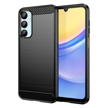 TPU gél tok "Brushed Carbon" Samsung Galaxy A16 4G / A16 5G készülékekhez - fekete