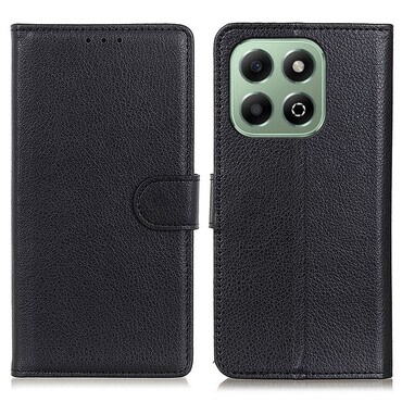 Nyitható tok "Litchi" Honor X6b készülékekhez - fekete