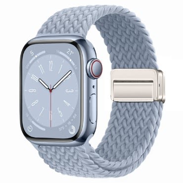 Fonott óraszíj Apple Watch (38 / 40 / 41 mm) órákhoz "Nylon Braid" - mist blue
