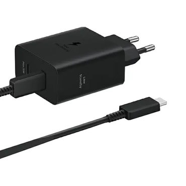 Samsung EP-T5020XBEGEU eredeti fali töltő adapter és USB-C kábel  50W - 1.8m - fekete Samsung EP-T5020XBEGEU eredeti fali töltő adapter és USB-C kábel  50W - 1.8m - fekete