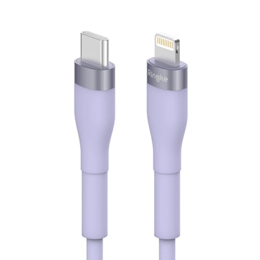 USB-C - Lightning adatkábel és töltőkábel Ringke "Pastel" 12W - 1.2m - fialový USB-C - Lightning adatkábel és töltőkábel Ringke "Pastel" 12W - 1.2m - fialový