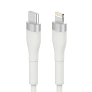 USB-C - Lightning adatkábel és töltőkábel Ringke "Pastel" 12W - 2m - fehér
