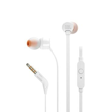 JBL "T110" Pure Bass In-Ear fülhallgató - white