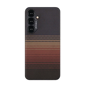 Prémium tok Pitaka "Tactile Woven MagEZ 5" Samsung Galaxy S24 Plus készülékhez - naplemente