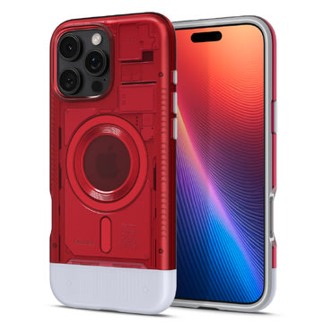 Tok Spigen "Classic C1 MagFit" iPhone 16 Pro Max készülékekhez - ruby