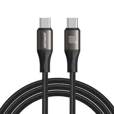 USB-C - USB-C adatkábel és töltőkábel JoyRoom "A25" 100W gyorstöltésre - 1.2m - black USB-C - USB-C adatkábel és töltőkábel JoyRoom "A25" 100W gyorstöltésre - 1.2m - black
